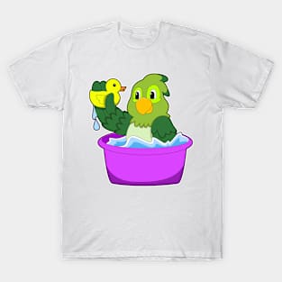 Parrot in Bathtub with Duck T-Shirt